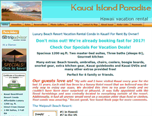 Tablet Screenshot of kauairesortcondo.com